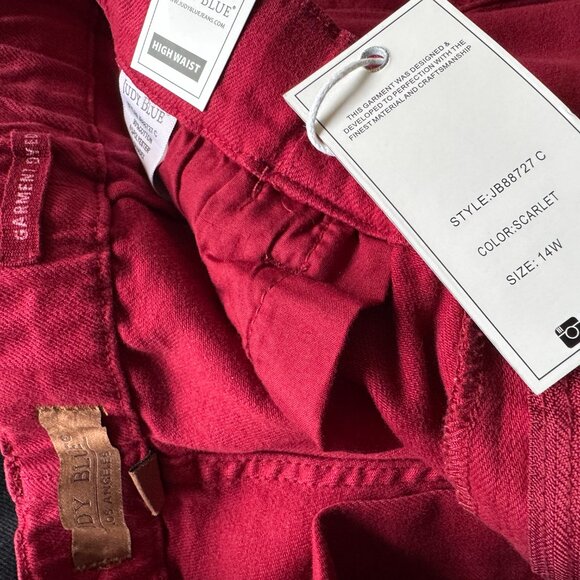 Judy Blue Scarlet red Jogger #88727 NWT - Picture 2 of 5